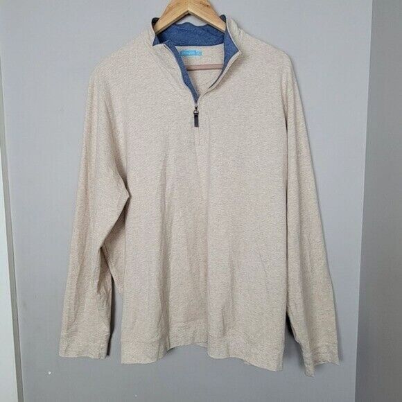 J. McLaughlin Clermont 1/4 Zip Pullover XL